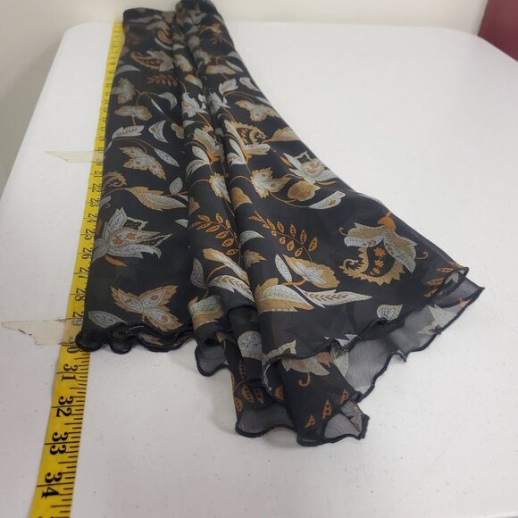 Worthington Womens Y2K Fairy Grunge Asymmetrical Midi Skirt Size 8 Black Boho - Picture 8 of 10